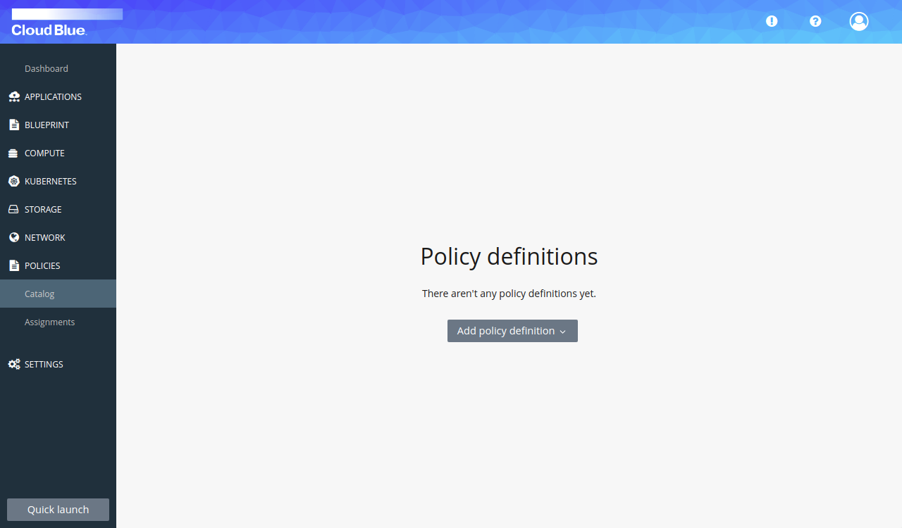 Policies overview