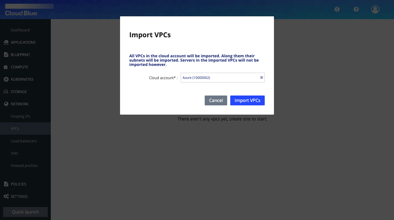 VPC import