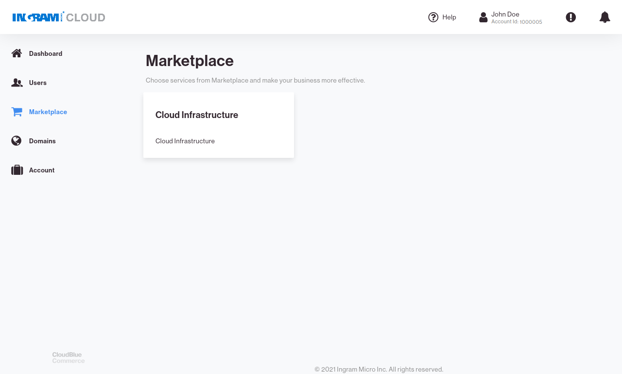 CloudBlue Commerce marketplace